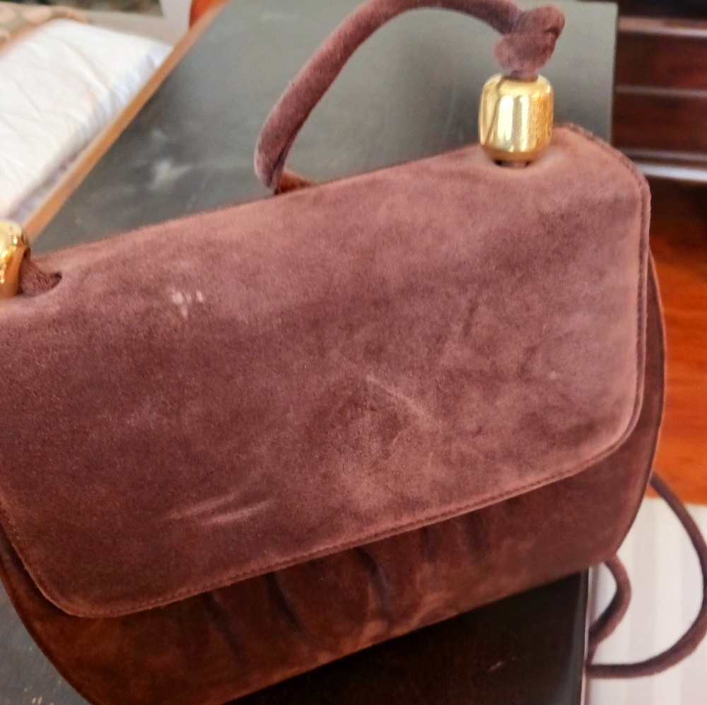 Stuart Weitzman crossbody new with tag. Brown suede.